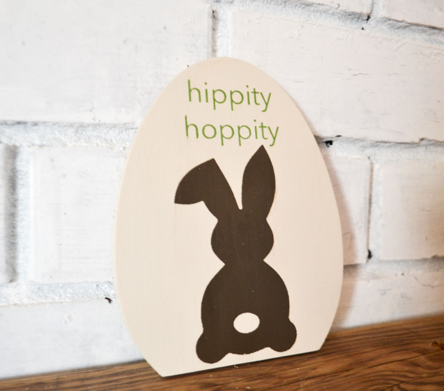 Hippity Hoppity Bunny Easter Wood Sign-Tiered Tray Decor-Mini Easter Sign-Mini Sign for Tier Tray