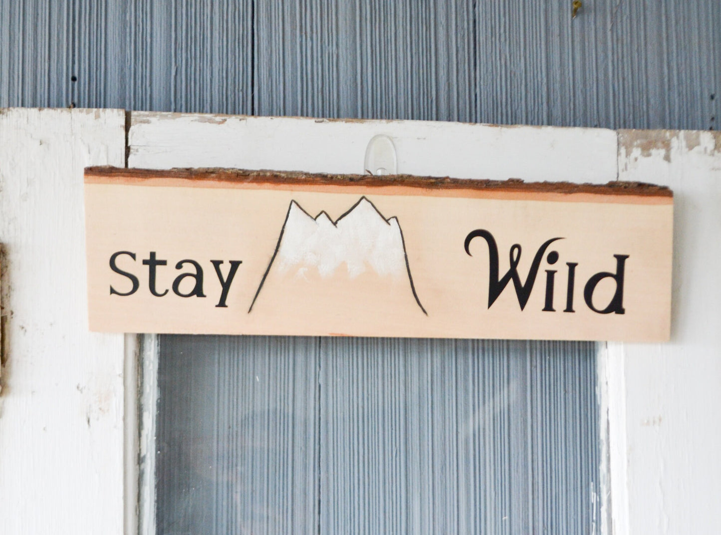 Rustic Stay Wild Wood Sign-Farmhouse Sign-Nursery Decor