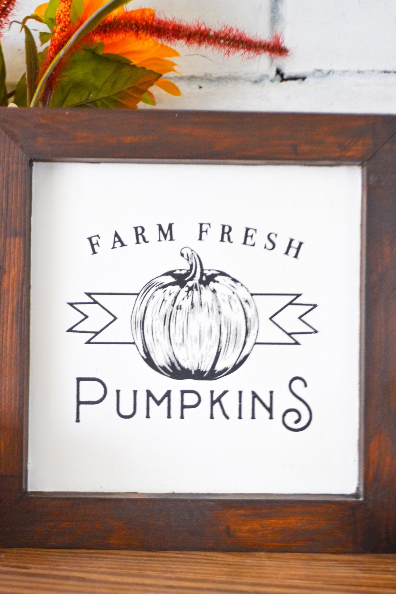 Fall Farmhouse Decor-Fall Decor-Fall Harvest Blessings-Mantel Decor-Mini House Sign-Pumpkin Decor