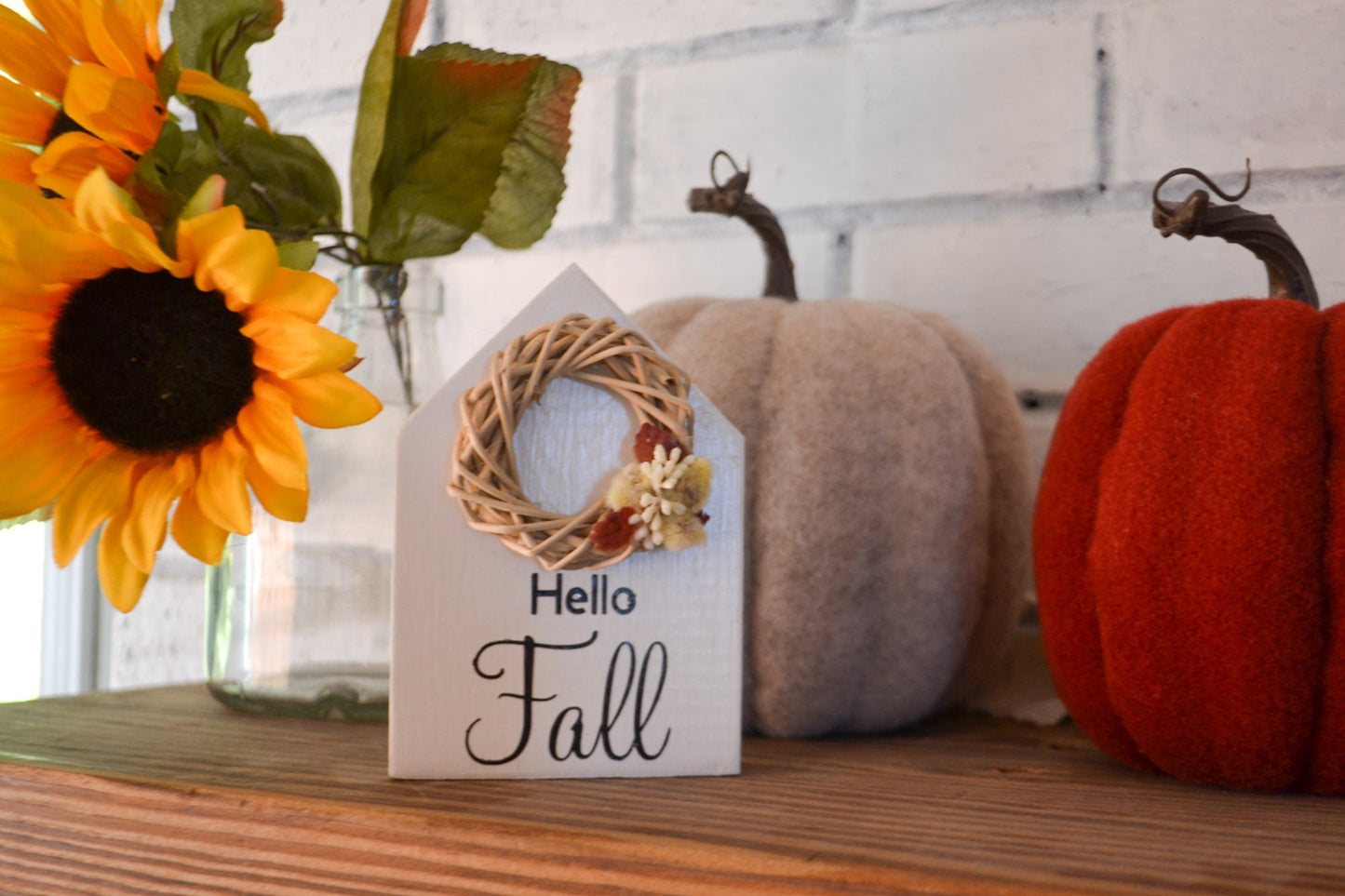 Hello Fall Tiered Tray Decor-Fall Decor for Home-Fall Decorations for Home-Fall Farmhouse Decor