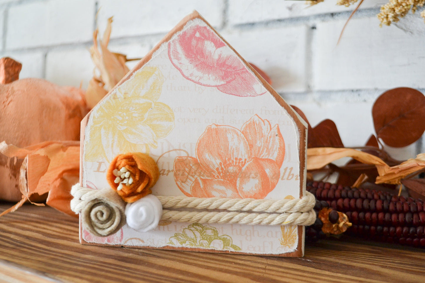 Fall Tiered Tray Decor-Rustic Fall Mini Home Decor-Fall Farmhouse Decor-Fall Wood Mini Sign-Fall Flowers