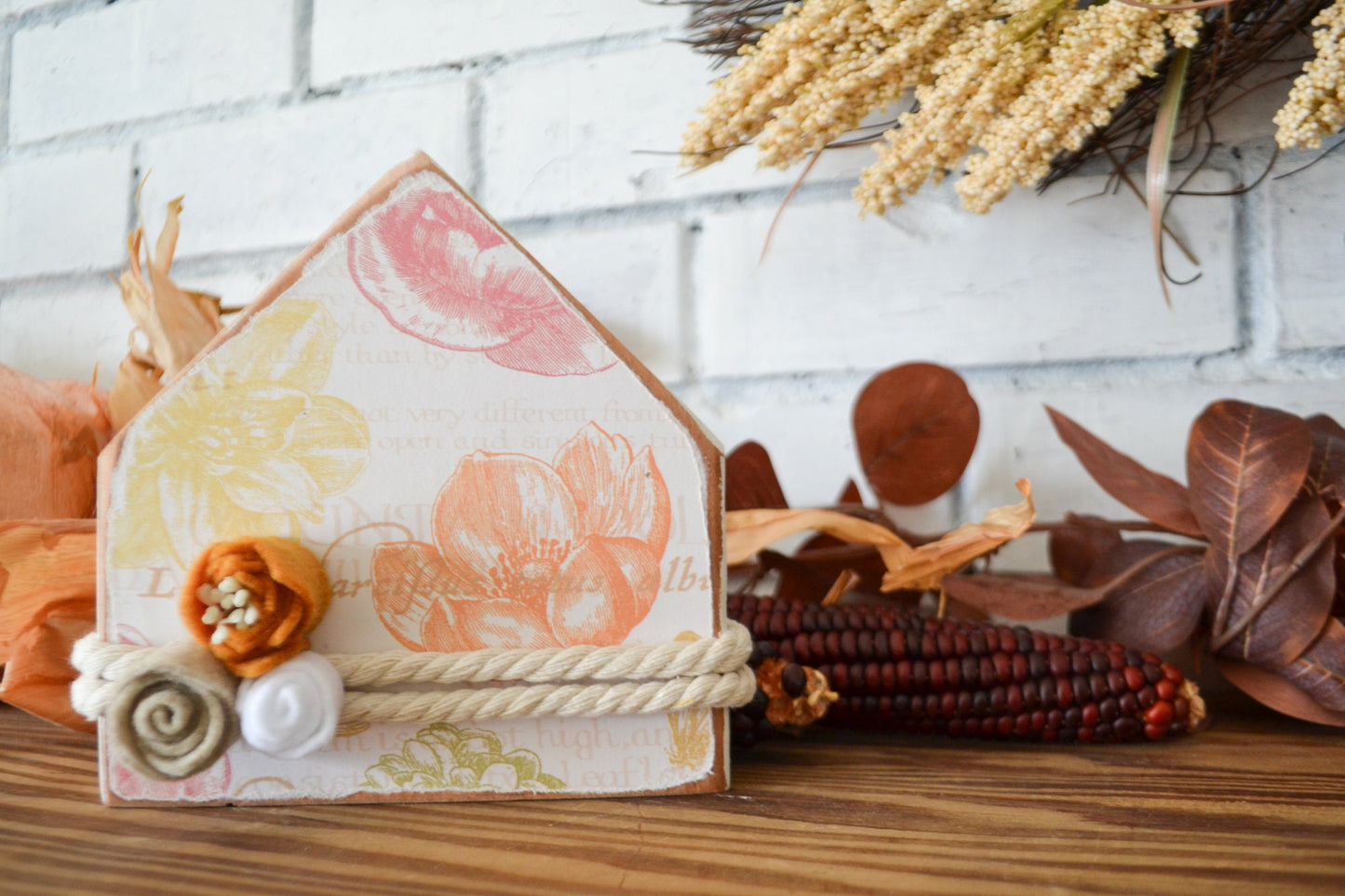 Fall Tiered Tray Decor-Rustic Fall Mini Home Decor-Fall Farmhouse Decor-Fall Wood Mini Sign-Fall Flowers