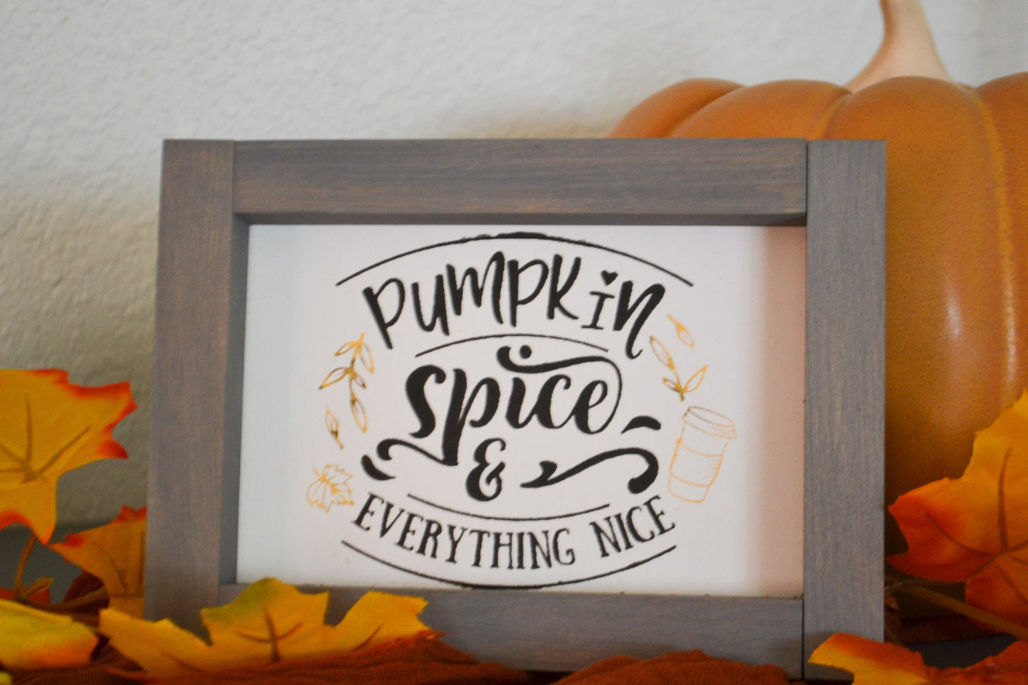 Pumpkin Spice Sign, Fall Decor, Tiered Tray Decor, Hello Fall, Fall Love, Autumn Decor