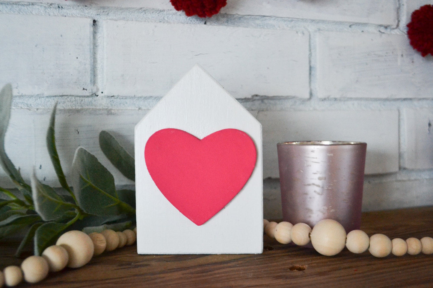 Heart Valentine Decor-Mini Sign Decor-Tiered Tray Decor-Happy Valentine's Day