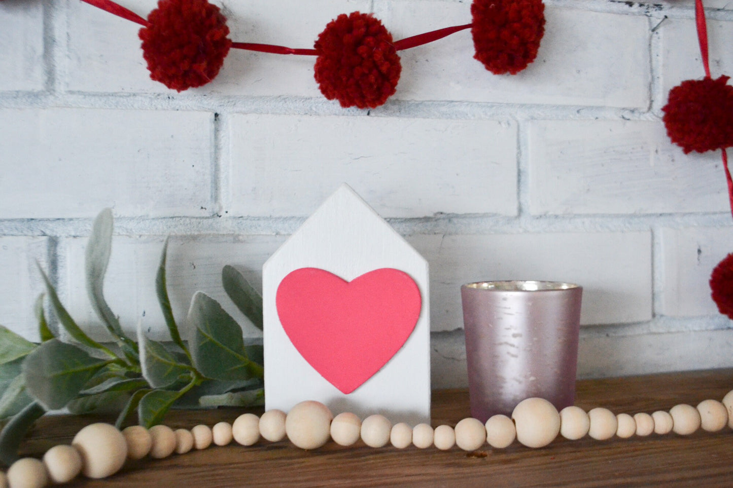 Heart Valentine Decor-Mini Sign Decor-Tiered Tray Decor-Happy Valentine's Day