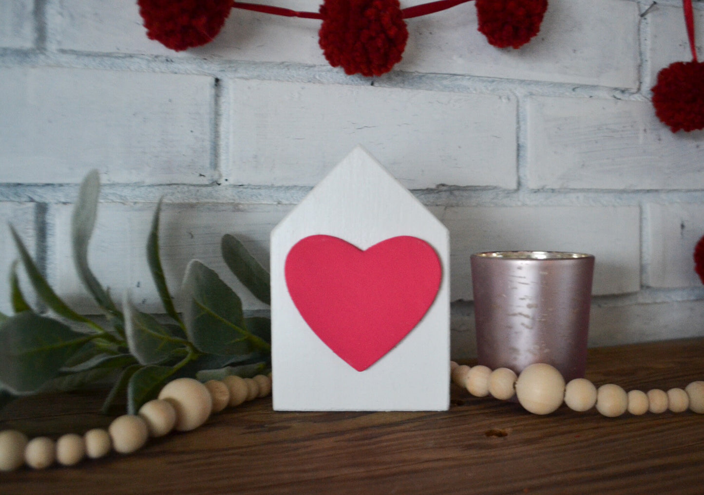 Heart Valentine Decor-Mini Sign Decor-Tiered Tray Decor-Happy Valentine's Day