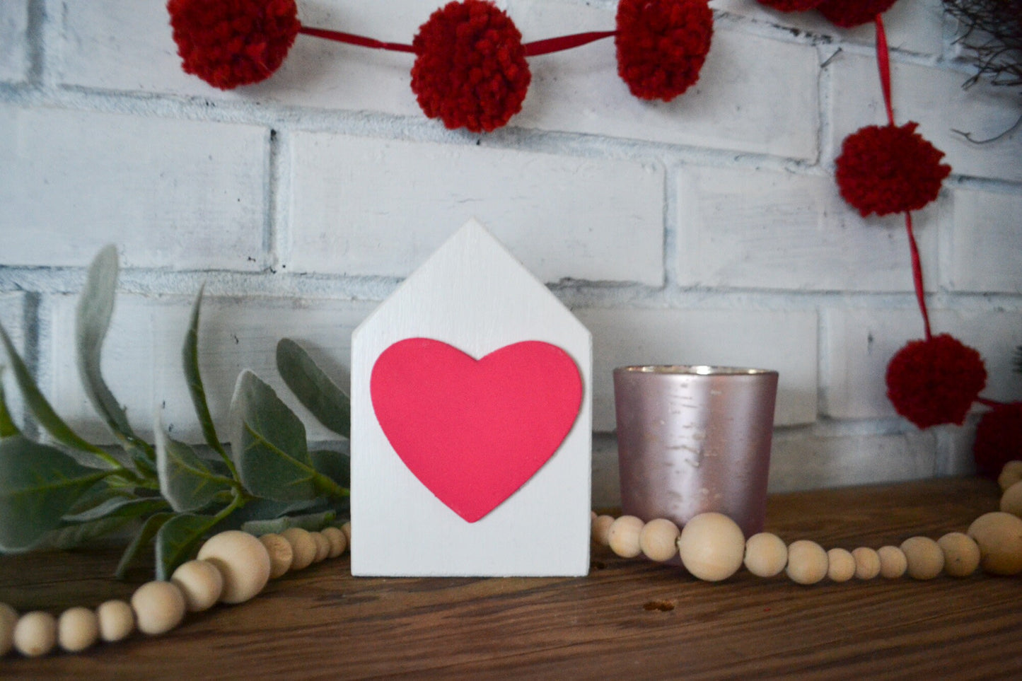 Heart Valentine Decor-Mini Sign Decor-Tiered Tray Decor-Happy Valentine's Day