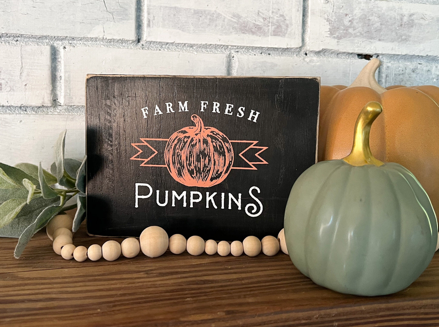 Fall Decor, Fall Wood Sign, Farmhouse Fall, Fresh Pumpkins, Pumpkin Decor, Autumn Decor