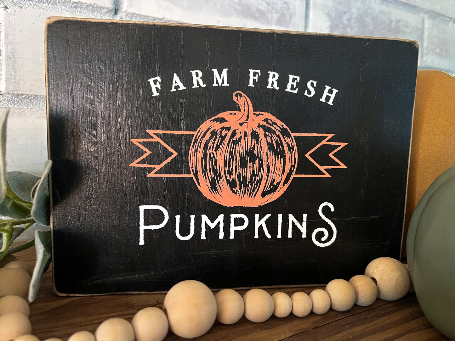 Fall Decor, Fall Wood Sign, Farmhouse Fall, Fresh Pumpkins, Pumpkin Decor, Autumn Decor