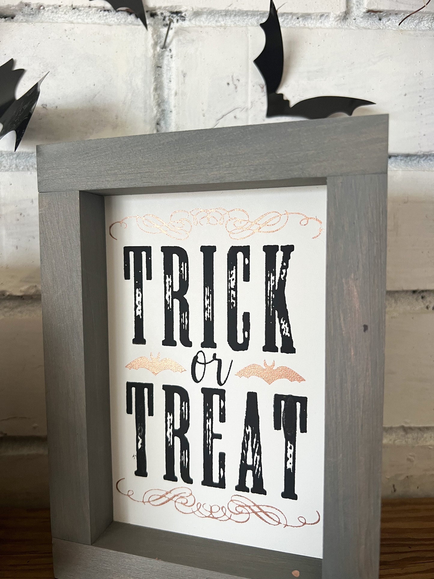 Halloween Sign, Fall Decor, Tiered Tray Decor, Trick or Treat, Fall Love, Autumn Decor