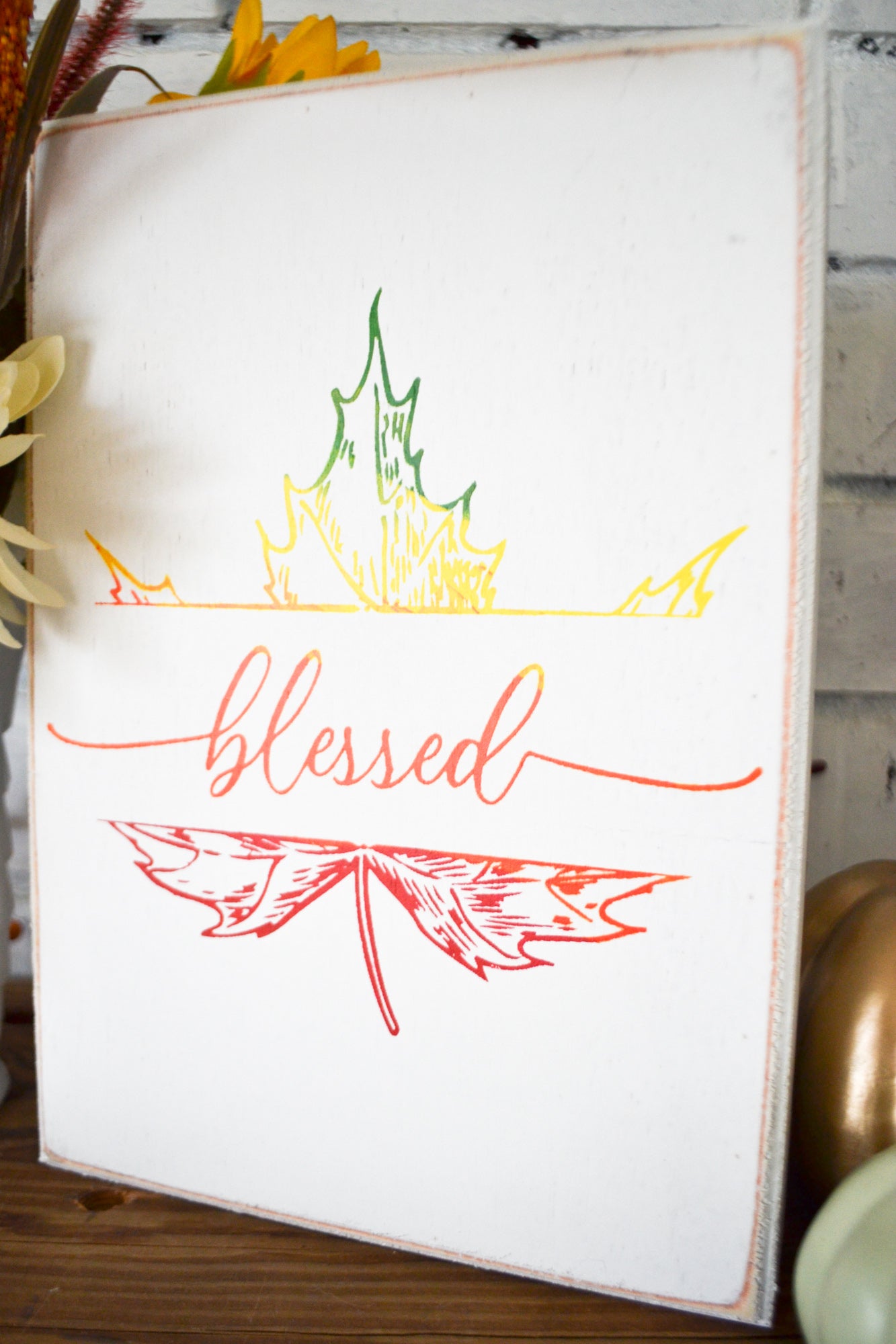 Blessed Ombre Fall Decor
